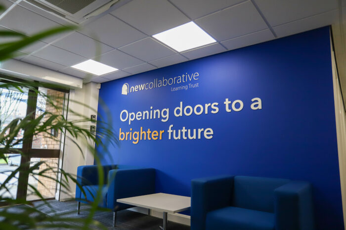 NCLT Building with "Opening doors to a brighter future" quote.